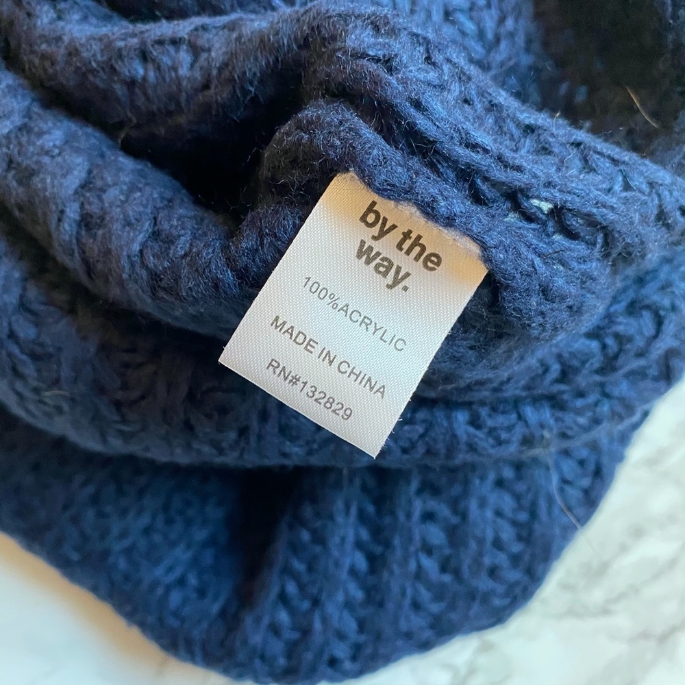 by the way. Autumn Turtle Neck Sweater Navy - Picture 5 of 7